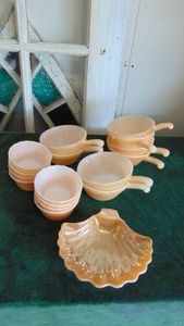 Fire King Lusterware Custards and Handel Soups