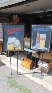 2- Floor Beer Signs Holders