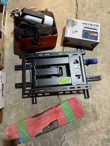 TV Mount, Portable Radio, Jumper Cables, Lawn Chair & More