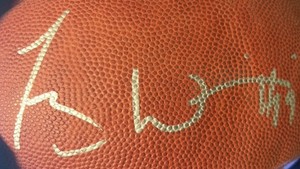 Minnesota Vikings Wide Receiver Troy Williamson Autographed Wilson NFL Football wCOA