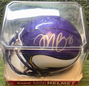 Matt Birk Minnesota Vikings Autographed #78 Mini Riddell Helmet