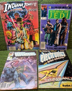 Comic Book Lot of 4 in Total Indian Jones-Temple of Doom, Return of the Jedi Star Wars & 2 More