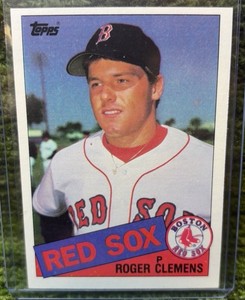 1985 Roger Clemens TOPPS Baseball Card #181 Boston RED SOX