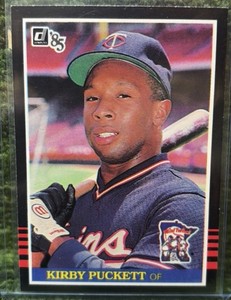 1985 Donruss Leaf Baseball Kirby Puckett Minnesota Twins Rookie Card #438