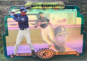 1996 Upper Deck SPx Alex Rodriguez #57 Hologram Die-Cut Seattle Mariners HOF