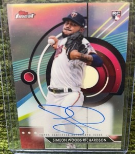 2023 Topps Finest Simeon Woods Richardson Refractor RC Auto - Twins