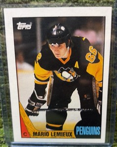 1987 Topps Mario Lemieux #15 Pittsburgh Penguins