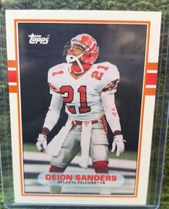 1989 Topps Traded - #30T Deion Sanders (RC) Atlanta Falcons