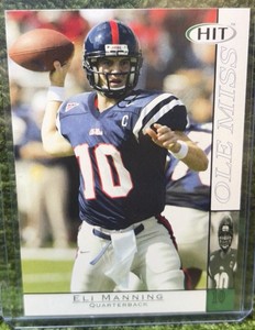 2004 Sage Hit  Eli Manning RC card #10 Super Bowl MVP NY Giants