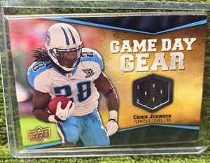2009 Upper Deck - Game Day Gear #NFL-CJ Chris Johnson (MEM) Player Worn