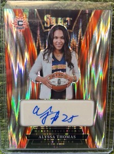 2025 Panini Select WNBA Alyssa Thomas Silver Draft Day Signatures Auto 4th PICK