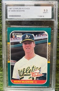 1987 Donruss MARK MCGWIRE The Rookies RC As Oakland MLB