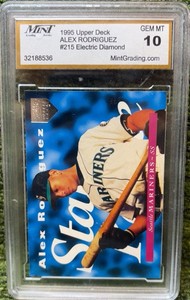 1995 Alex Rodriguez Upper Deck Star Rookie RC #215-MINT Grading -GEM MT 10