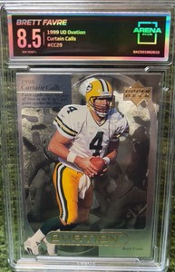 Brett Favre 1999 UD Ovations Curtain Call- Green Bay Packers Graded 8.5