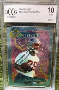 1995 CURTIS MARTIN FINEST ROOKIE BCCG 10 MINT H.O.F