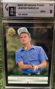 2002 Upper Deck National Promo Jesper Parnevik GA MINT 9