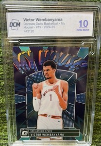 Panini Donruss Optic 2024-25 My House #19 Victor Wembanyama GMA 10 Spurs NBA