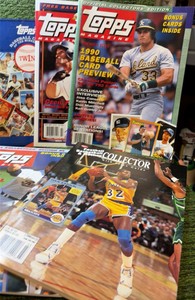 Mixed Sports Magazine Lot of 7 Periodicals - Twins & Angels Booklets, Sports Card Guides