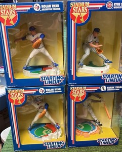 1992 Kenner Stadium Stars Nolan Ryan (2) Ryan Sandburg, & Frank Thomas  4 in Total 