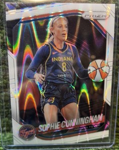 Sophie Cunningham 2025 Panini Prizm WNBA #63 White Seismic Prizm Indiana Fever