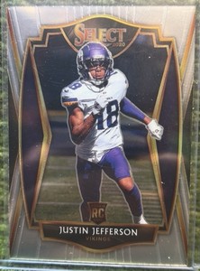 2020 Panini Select Justin Jefferson Premier Level Rookie Card RC Vikings