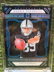 2024 Photogenic BROCK BOWERS 99 RC Portraits SSP Raiders