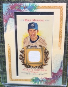 2007 Topps Allen & Ginter Mike Mussina Game Used Jersey Patch #AGR-MCM Yankees