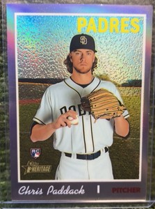 2019 Topps Heritage Chris Paddack Rookie Purple Refractor #THC-703  Padres