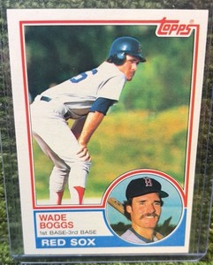 Topps 1983 Wade Boggs Rookie Base Set #498 Boston Red Sox MLB Baseball Card