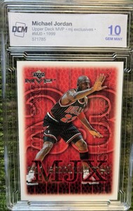 1999 Upper Deck MVP Michael Jordan MJ Exclusives #190 OCD 10 Pristine Bulls GC20