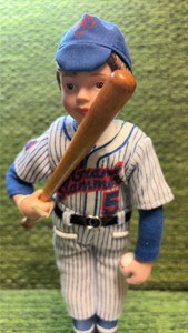 VTG Boy Baseball Player 1991 Avon Grand Slammers Porcelain Doll Figurine 9
