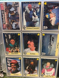 IDITAROD SLED DOG RACE MOTOR ART 1992 110 CARD SET NMMINT IN PAGES