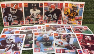 1986 Mc Donalds All Star Team Football Cards - Lot of 15