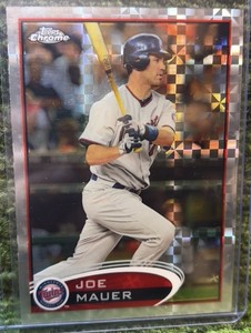 2012 Topps Chrome - JOE MAUER - Xfractor #50 - MINNESOTA TWINS