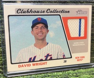2015 Topps Heritage Clubhouse Collection Relic David Wright New York Mets