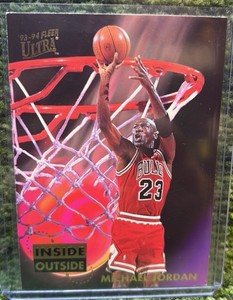 1993-94 Fleer Ultra #4 of 10 Michael Jordan Chicago Bulls Inside Outside