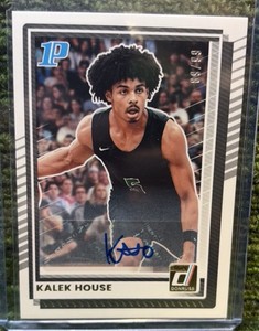 2025-26 Panini Donruss Kalek House RC 1st #74 Auto #d 99 Xavier SSP