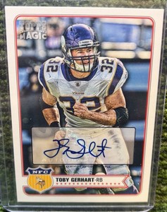 2012 Topps Magic Toby Gerhart Auto #267 Minnesota Vikings