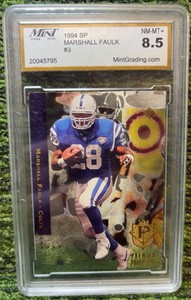 1994 SP #3 Marshall Faulk HOF RC Rookie Graded Mint 8.5 Indianapolis Colts