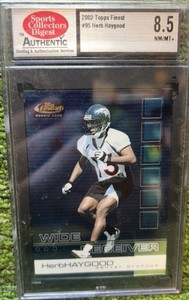 2002 Topps Finest Herb Haygood #95 Denver Broncos Graded 8.5