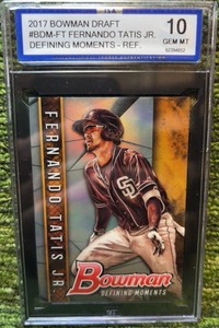 2017 Fernando Tatis Jr Bowman Draft Defining Moments #BDMFT San Diego Padres