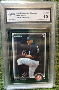 2010 Bowman Draft Baseball Card RC Chrome BDP3 IVAN NOVA New York Yankees