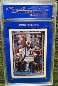 1992-93 Topps - Shaquille ONeal #362 (RC) CSA 9 Orlando Magic