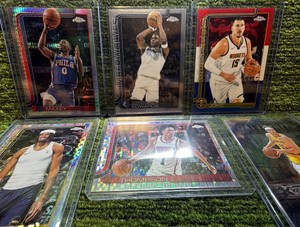 2025-26 Topps Chrome Stars, Inserts & More   NBAs Stars- Ant, Joker, Maxey, Thompson