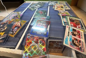 MONSTER Box Full of NFL Cards in Top Loader Cases  STARS-INSERTS-PARALLELS & More