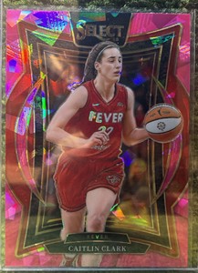 Panini WNBA Select 2025 Caitlin Clark Pink Cracked Ice Prizm Concourse Indiana Fever