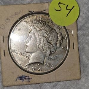 1924 S Peace Dollar $1