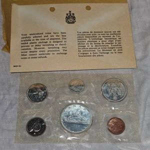 1965 Royal Candian Mint Proof Set, UNC