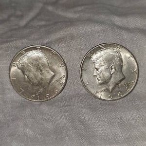 1964, 1964 Kennedy Halves, 50c UNC Silver