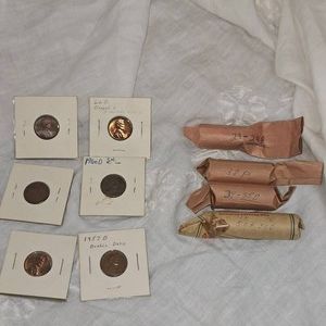 Lot of Error Wheatback and Lincoln Pennies 2c wappx 110 wheat pennies